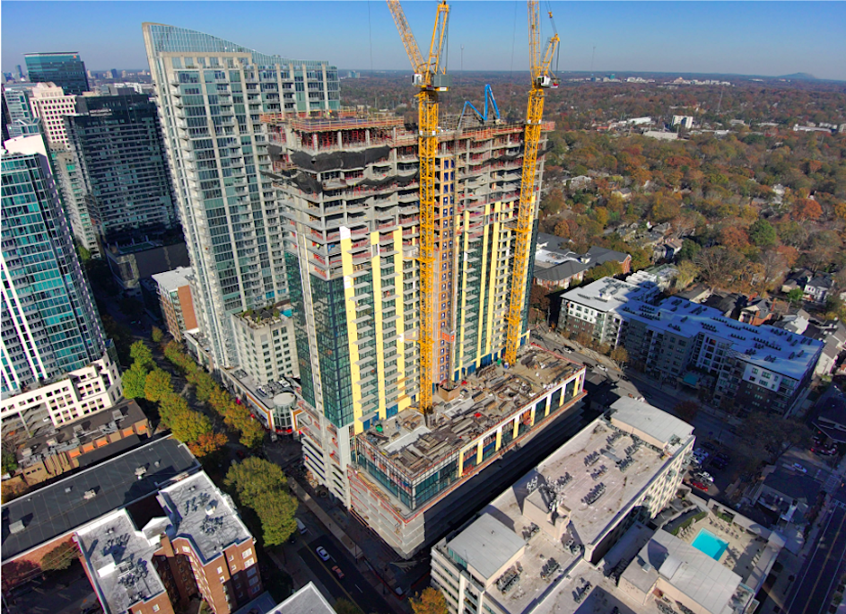 Photos: Society Atlanta Tower Has Topped Out Over Midtown | Urbanize ...